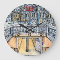 Destinations | Watercolor Vintage Metro Entrance