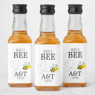 Destiné À Être Monogramme Mini Étiquette bouteille