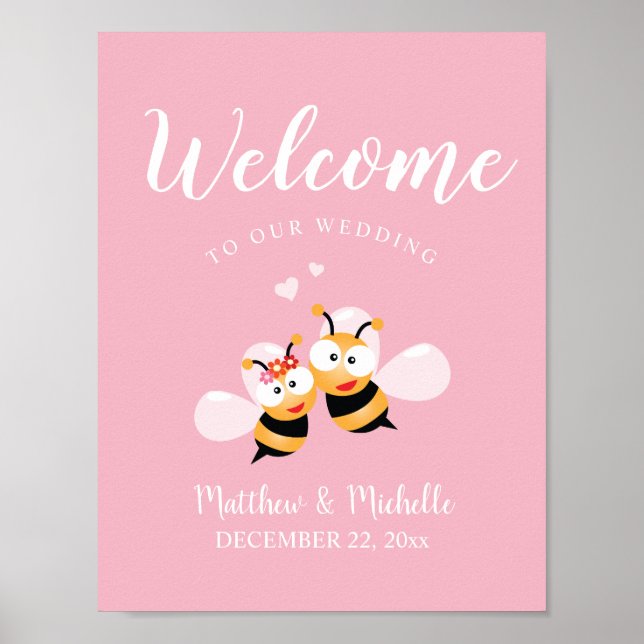 Destiné À Être Pastel Mariage rose Affiche de bien (Devant)
