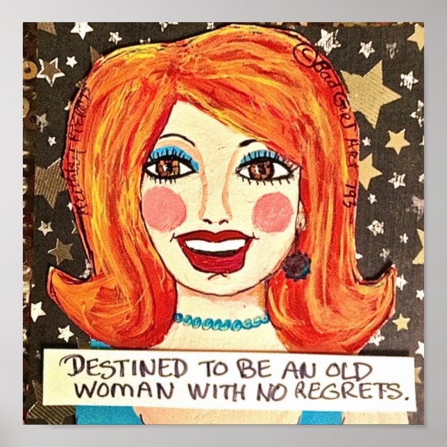 DESTINED TO HAVE NO REGRETS. POSTER (Front)