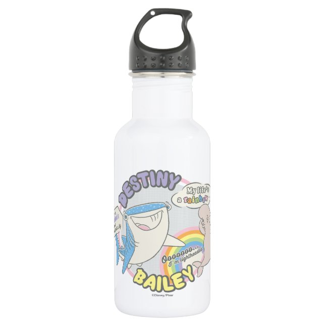 Destiny & Bailey Comic Graphic 532 Ml Water Bottle (Front)