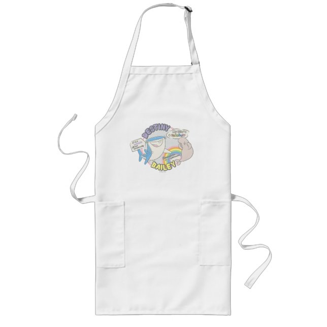 Destiny & Bailey Comic Graphic Long Apron (Front)