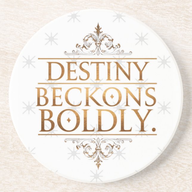 Destiny Beckons Boldly  Coaster (Front)