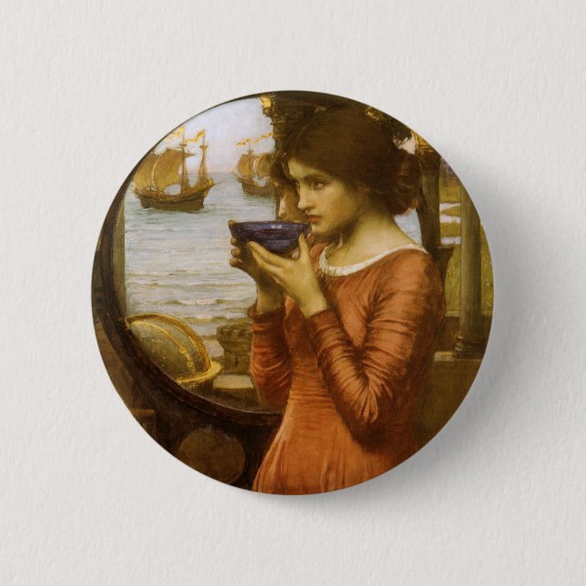 Destiny by John William Waterhouse 2 Inch Round Button (Front)