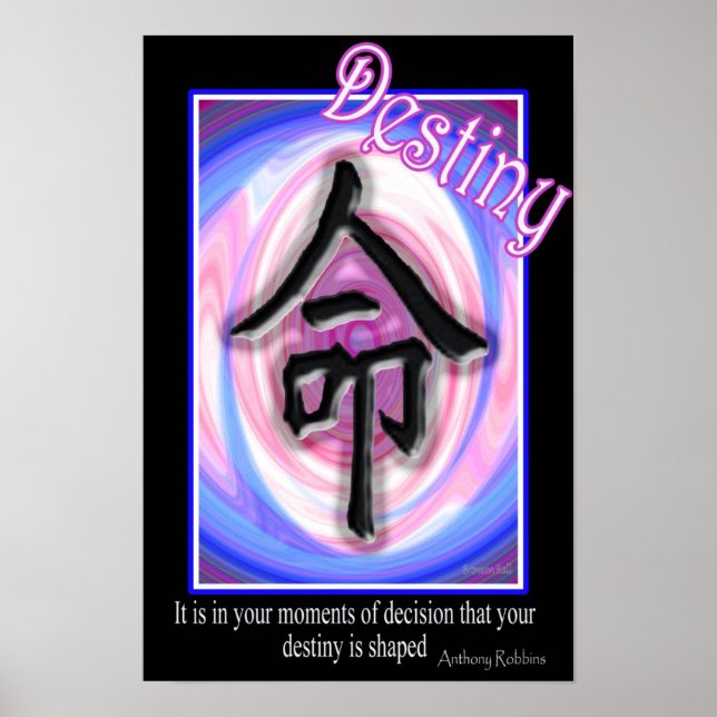 Destiny - Chinese Symbol Poster (Front)