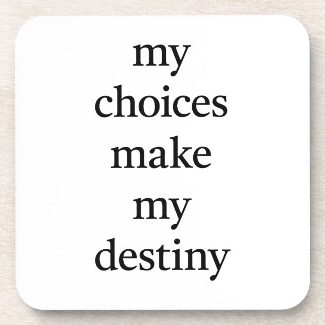 Destiny Hard Plastic Coaster (Front)