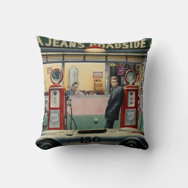 Destiny Highway Throw Pillow (Front)
