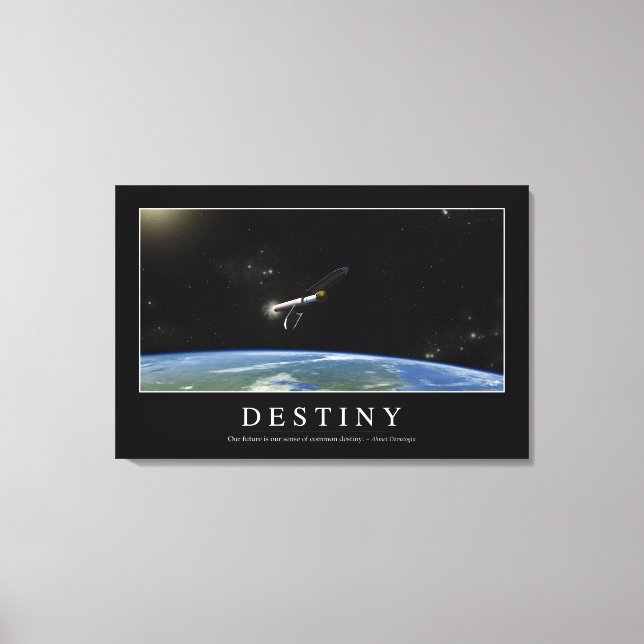 Destiny: Inspirational Quote 1 Canvas Print (Front)
