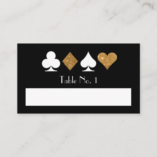 Destiny Las Vegas Fill-In Name Table Number Card (Front)
