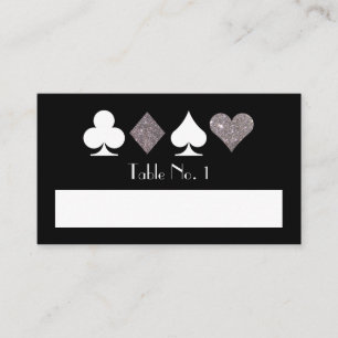 Destiny Las Vegas Silver Fill-In Name Table Card