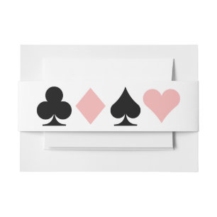 Destiny Las Vegas Wedding Invitation Bellyband Invitation Belly Band