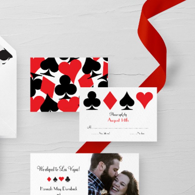 Destiny Las Vegas Wedding RSVP reply card (Creator Uploaded)