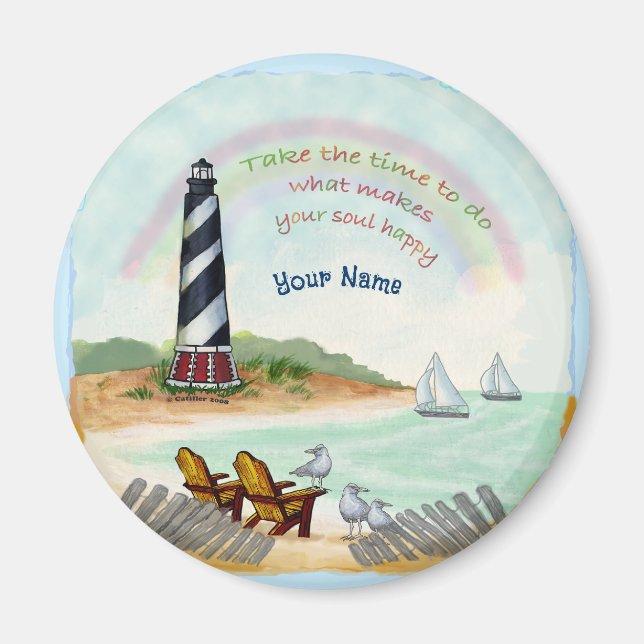 Destiny  Lighthouse round Magnet (Front)