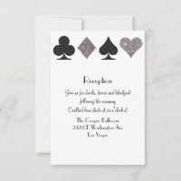 Destiny Vegas Reception Faux Silver Glitter