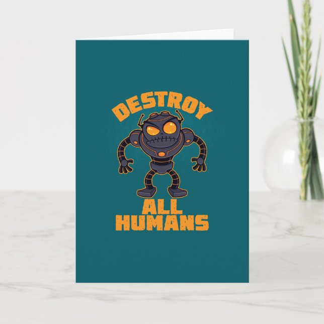 Destroy All Humans Angry Robot Card (Front)