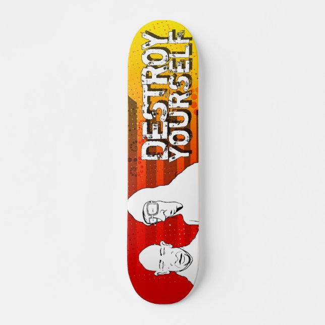 destroy yourself - sun skateboard (Front)