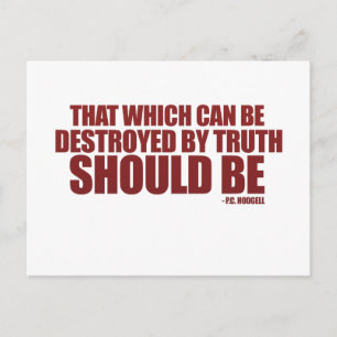 Destroyed by Truth Postcard
