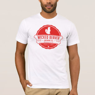 Destroyed T-Shirt, Vintage Wicked Beaver Brewing T-Shirt