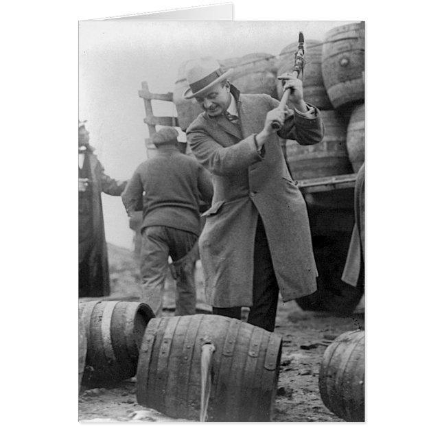 Destroying Kegs of Beer, 1924 (Front)