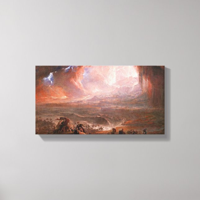 Destruction Of Pompeii And Herculaneum Canvas Print (Front)