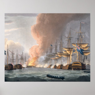 Destruction of the Danish Fleet before Copenhagen, Poster