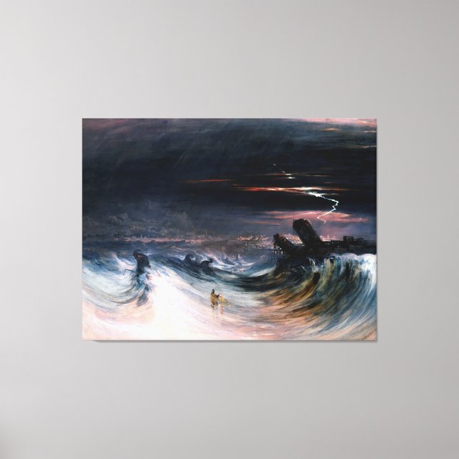 Destruction of Tyre by John Martin (1840) Canvas Print (Front)