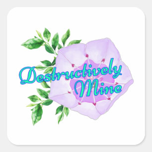 Destructively Mine Square Sticker