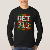 DET 313 Detroit Area Code Graffiti