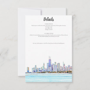 Détail de la carte de Chicago Skyline