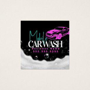 Détail du lavage de voiture mobile