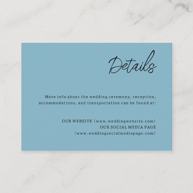 Détail du Mariage Céleste sur Carte de Réponse Enc (Devant)