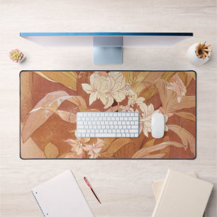 Détail floral Art nouveau d'Alphonse Mucha