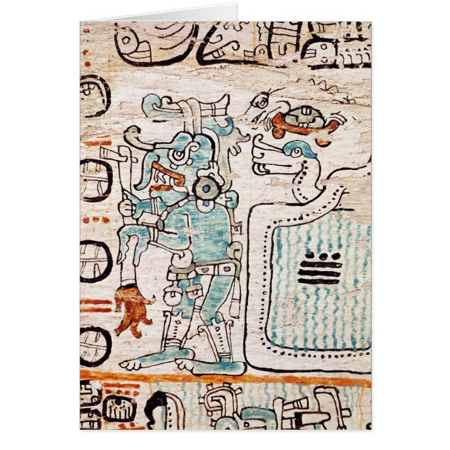 Detail from a Mayan codex (Front)