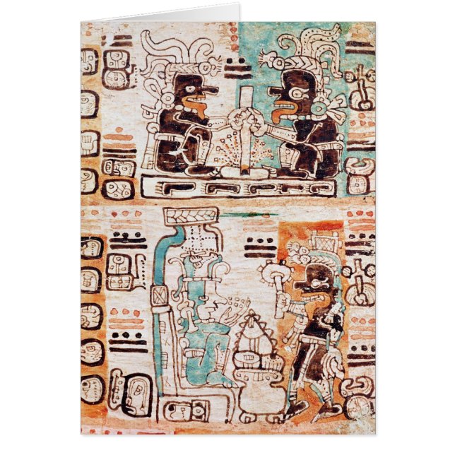 Detail from a Mayan codex (Front)