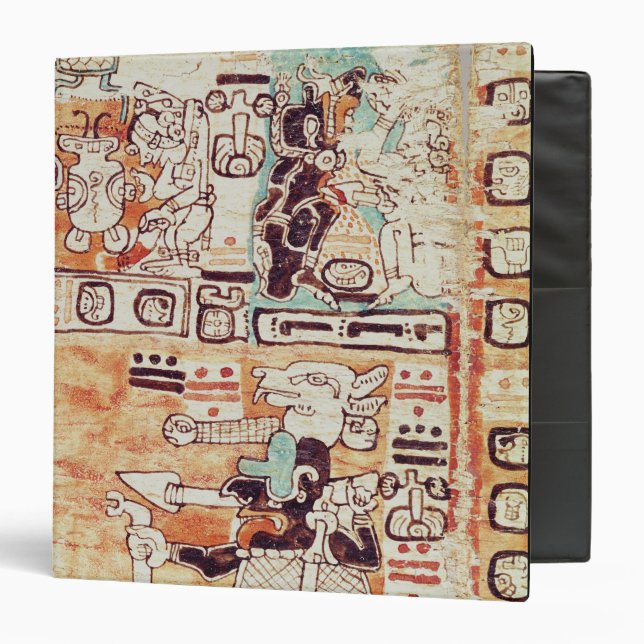 Detail from a Mayan Codex Binder (Front/Inside)