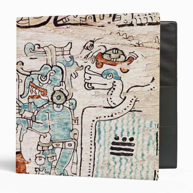 Detail from a Mayan codex Binder (Front/Inside)