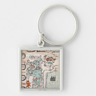 Detail from a Mayan codex Keychain