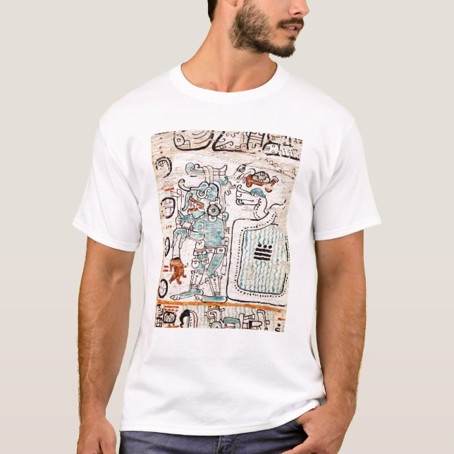 Detail from a Mayan codex T-Shirt (Front)