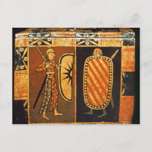 Detail from a wedding chest postcard