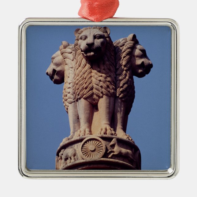 Detail from an Ashoka Pillar Metal Ornament (Front)