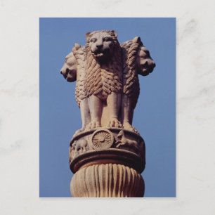 Detail from an Ashoka Pillar Postcard