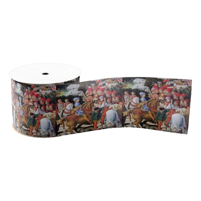 Detail from Procession of the Magus Melchior Grosgrain Ribbon (Spool)