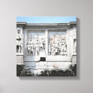 Detail from the Arch of Constantine Canvas Print