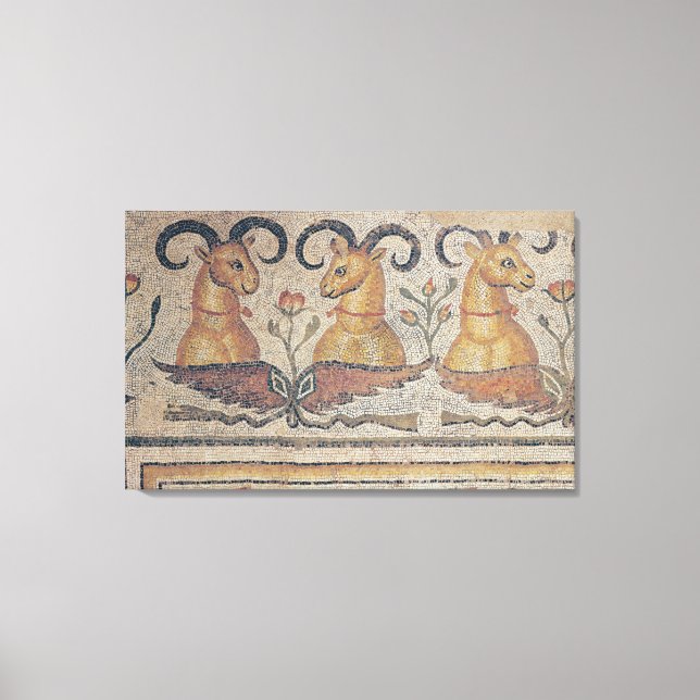 Detail from the border of a pavement canvas print (Front)