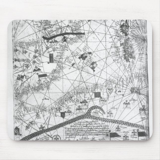 Detail from the Catalan Atlas, 1375 Mouse Pad (Front)