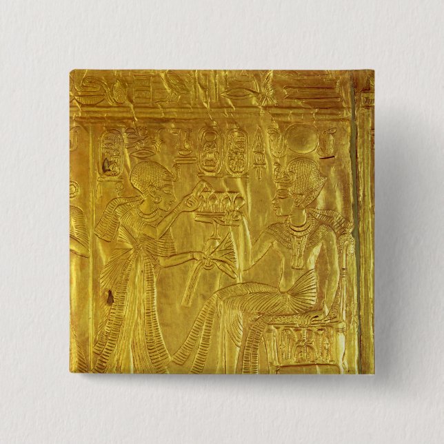 Detail from the Golden Shrine 2 Inch Square Button (Front)
