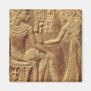 Detail from the Golden Shrine of Tutankhamun Magnet