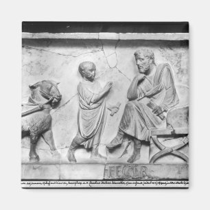 Detail from the sarcophagus of Cornelius Magnet