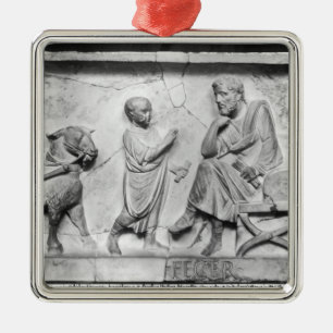Detail from the sarcophagus of Cornelius Metal Ornament