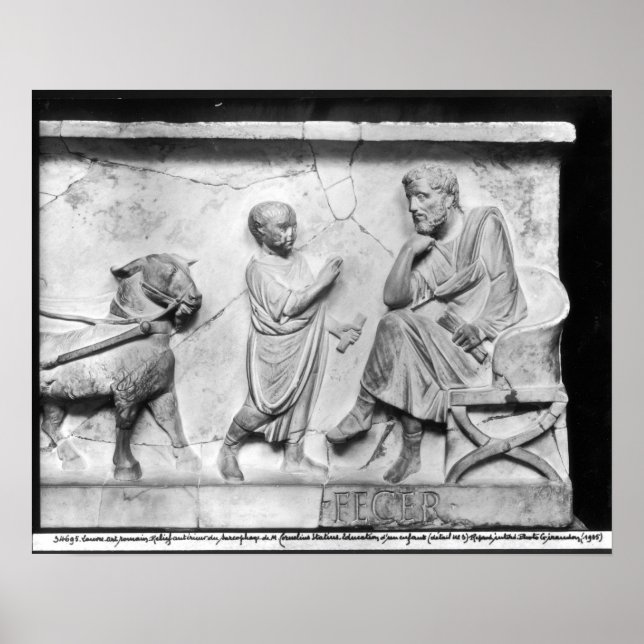 Detail from the sarcophagus of Cornelius Poster (Front)